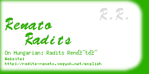 renato radits business card